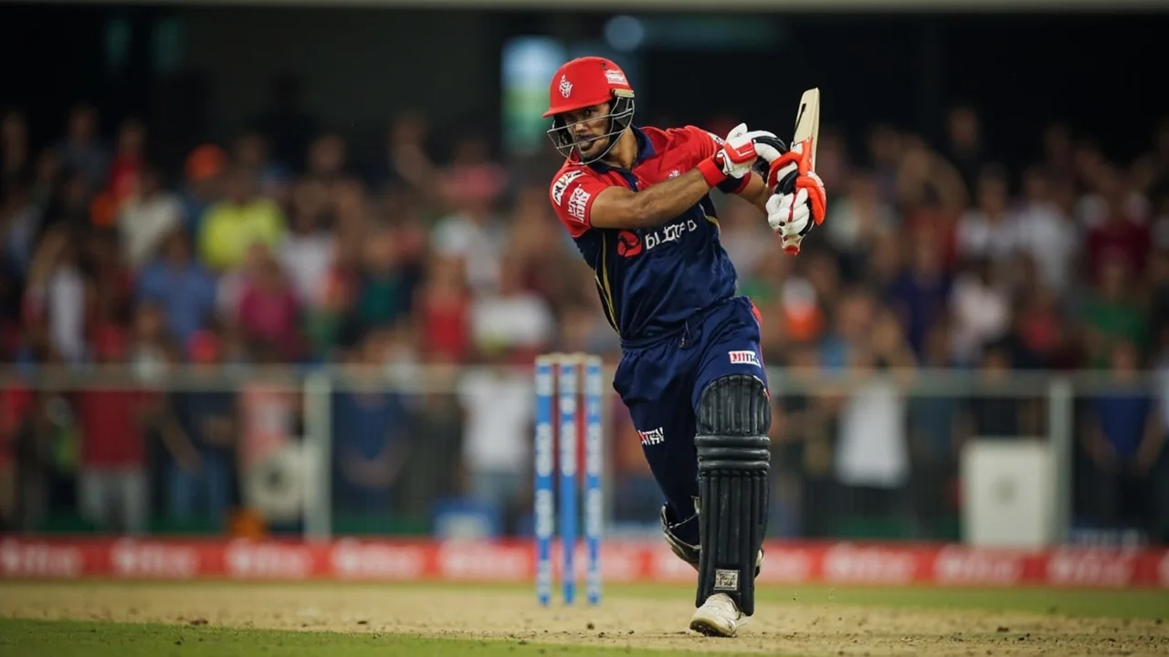 A tight sideline frame of an IPL batter mid-stroke, the kind of moment that decided which Dream11 captain-pick combination would clear the Rs 4 crore payout on 29 April 2025