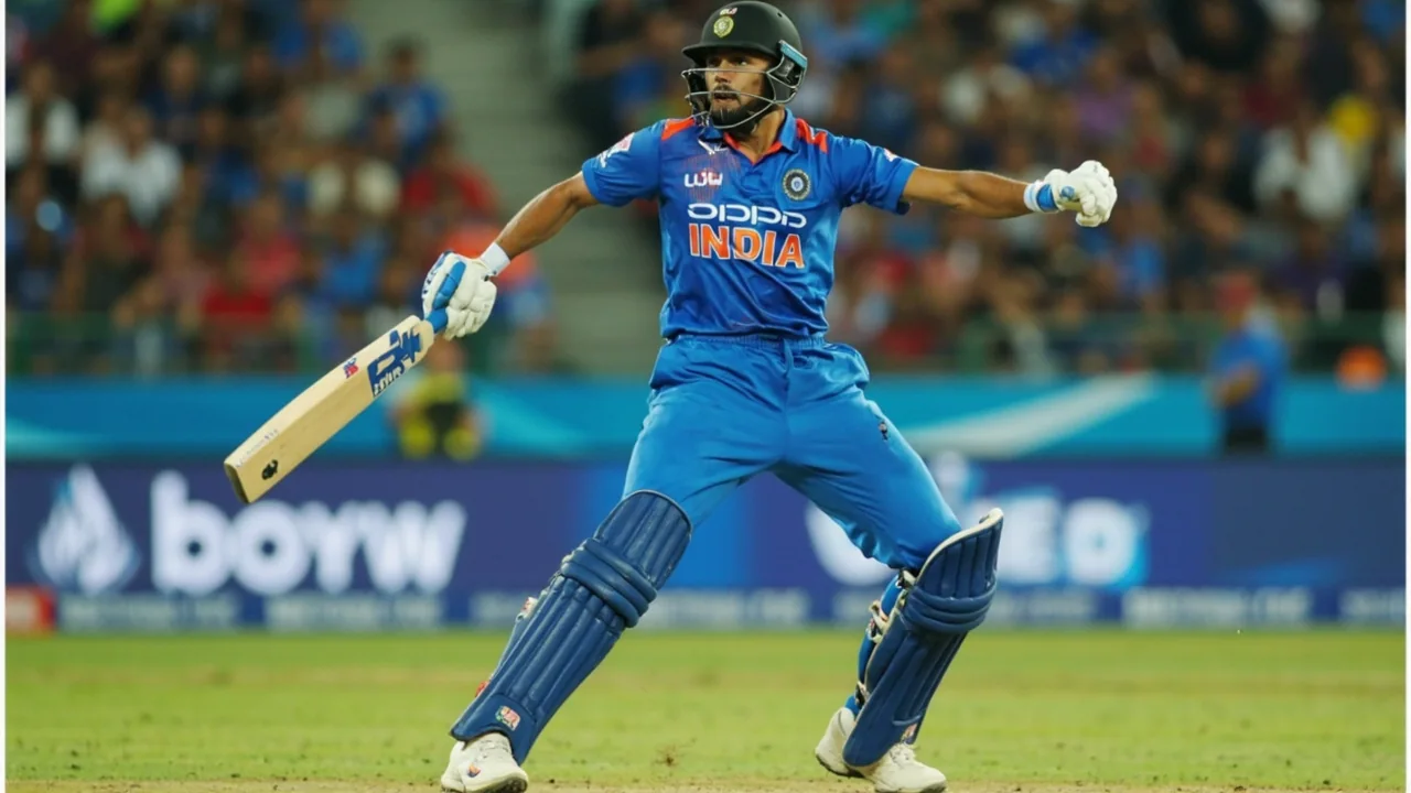 Tight sideline frame of a young Indian batter working the ball through the leg side during a domestic red-ball fixture